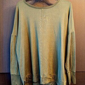 Long Sleeve Time and Tru Sweater Shirt, XL